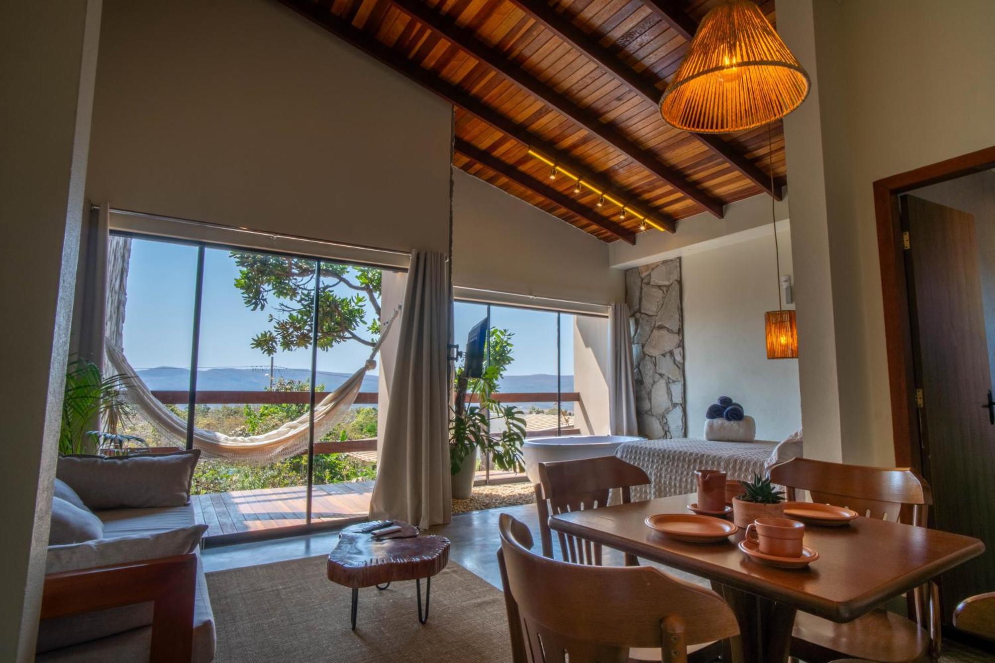 הוילה Alto Paraíso de Goiás Lofts Lobo Guara מראה חיצוני תמונה