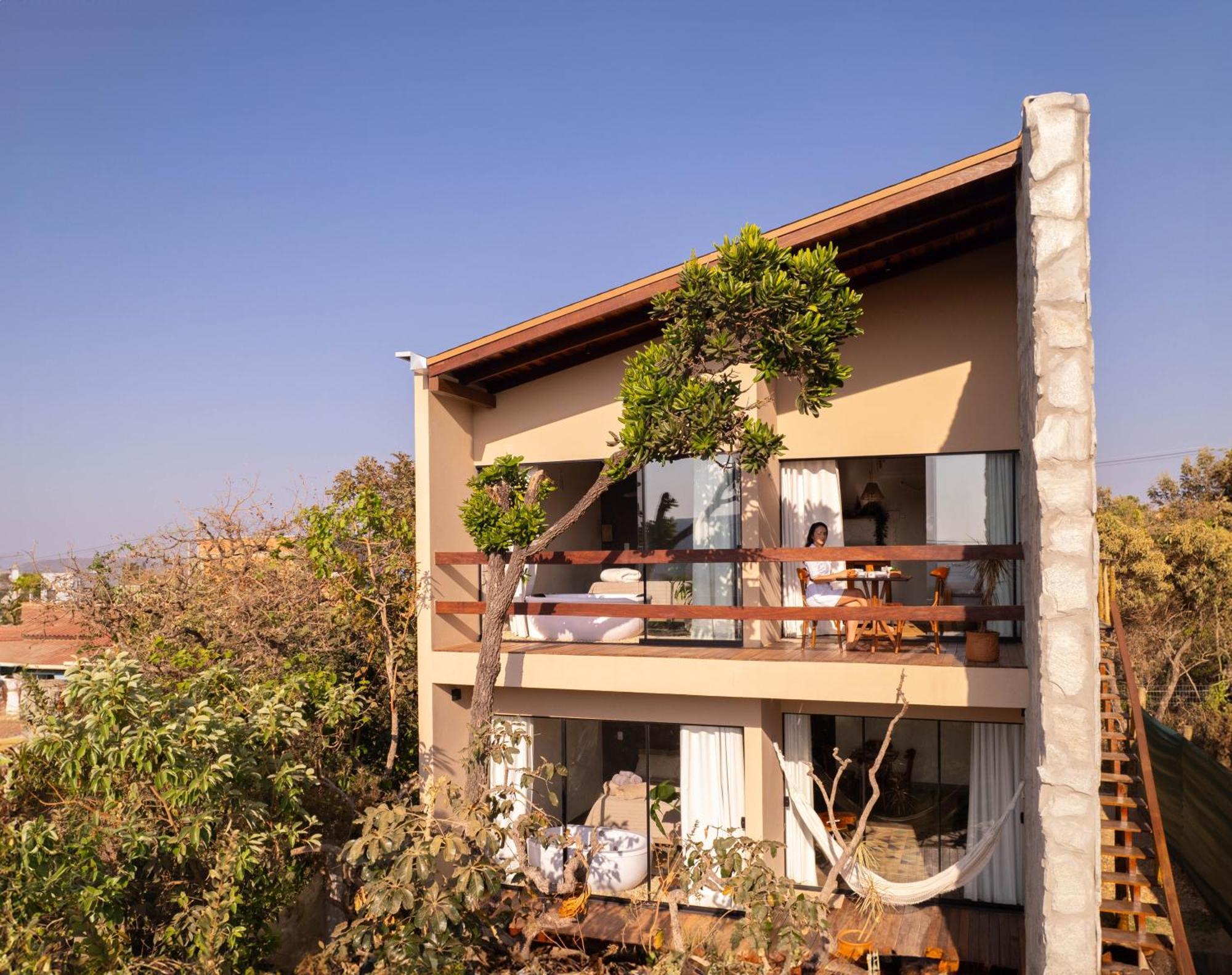 הוילה Alto Paraíso de Goiás Lofts Lobo Guara מראה חיצוני תמונה