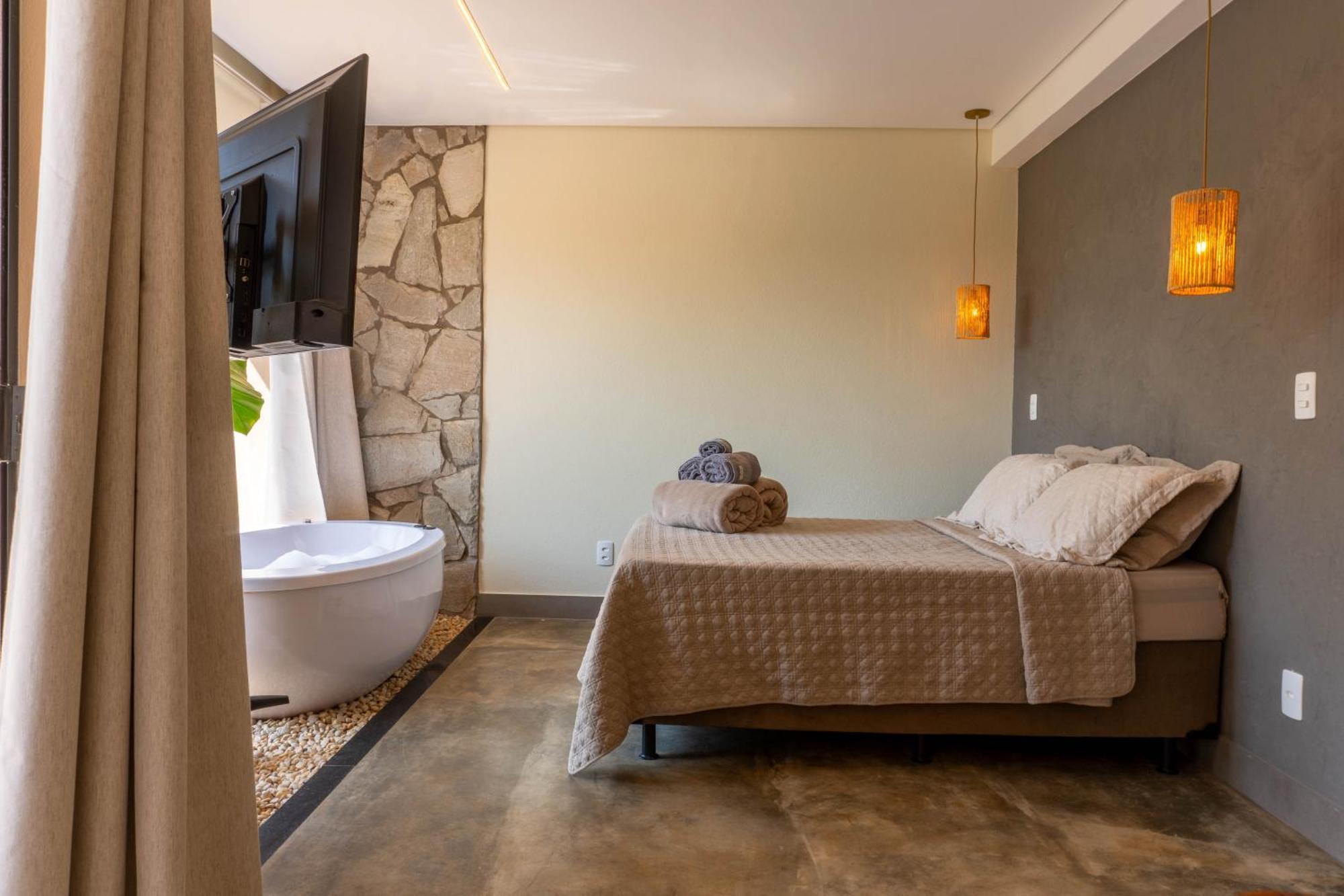 הוילה Alto Paraíso de Goiás Lofts Lobo Guara מראה חיצוני תמונה