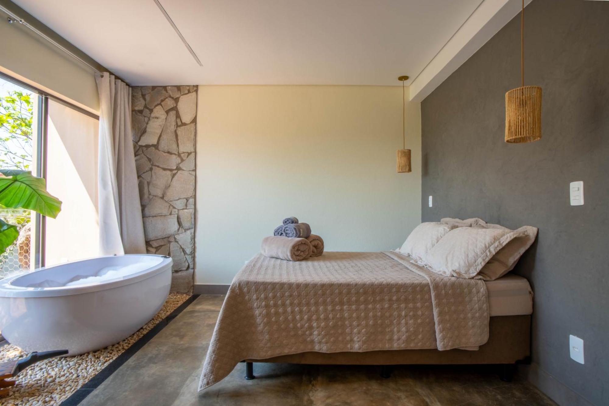 הוילה Alto Paraíso de Goiás Lofts Lobo Guara מראה חיצוני תמונה
